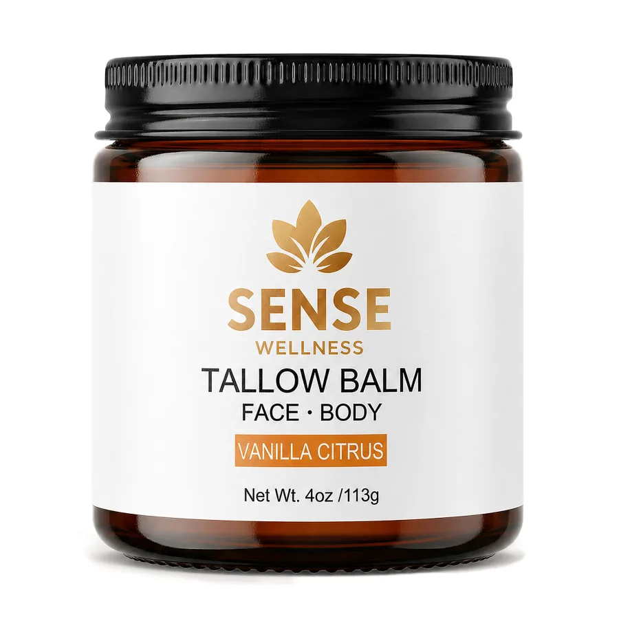 Sense Wellness Beef Tallow Balm — Vanilla Citrus